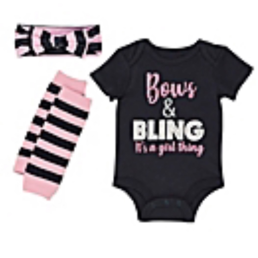 Bodysuit- Bows and Bling, It’s A Girl Thing!
